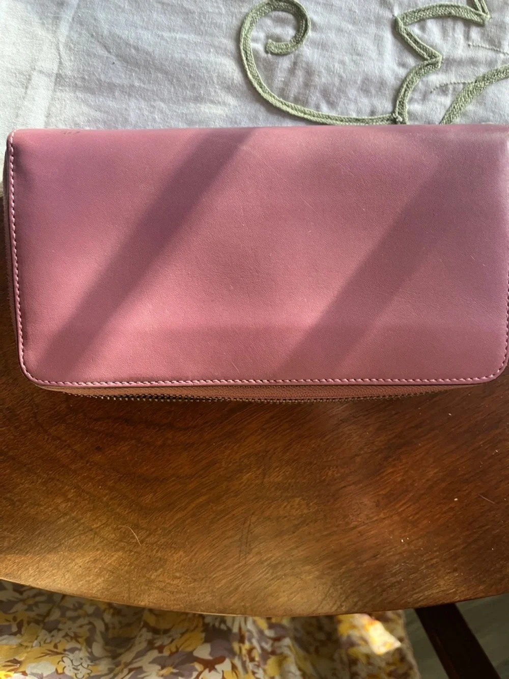 COACH Dusty Rose Leather Zip Wallet - Picture 5 of 5